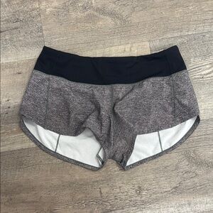 Lululemon Athletica Gray and Black Athletic Shorts